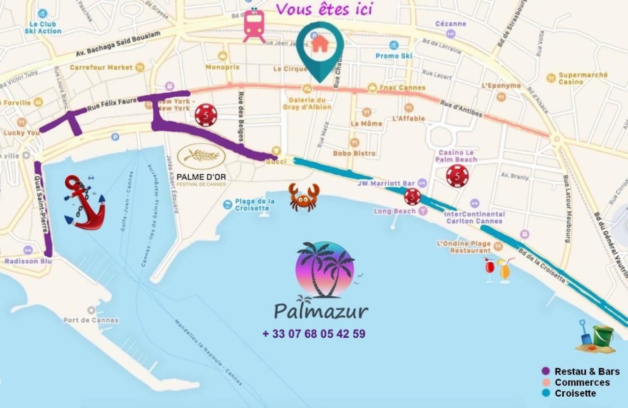 Studio Centre Cannes By Palmazur Apartman Kültér fotó